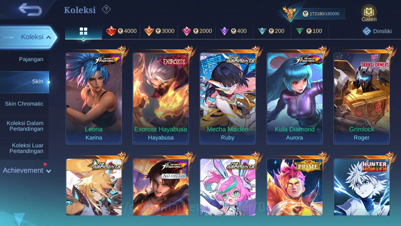 Mobile Legends: Bang Bang Accounts Hero 132 Skin 491 | Legend Franco, Freya | EXO Hay image 2