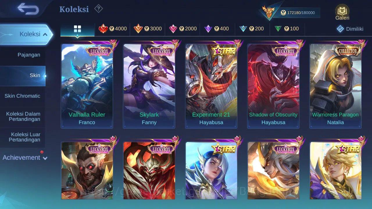 Mobile Legends: Bang Bang Accounts Hero 132 Skin 491 | Legend Franco, Freya | EXO Hay image 5