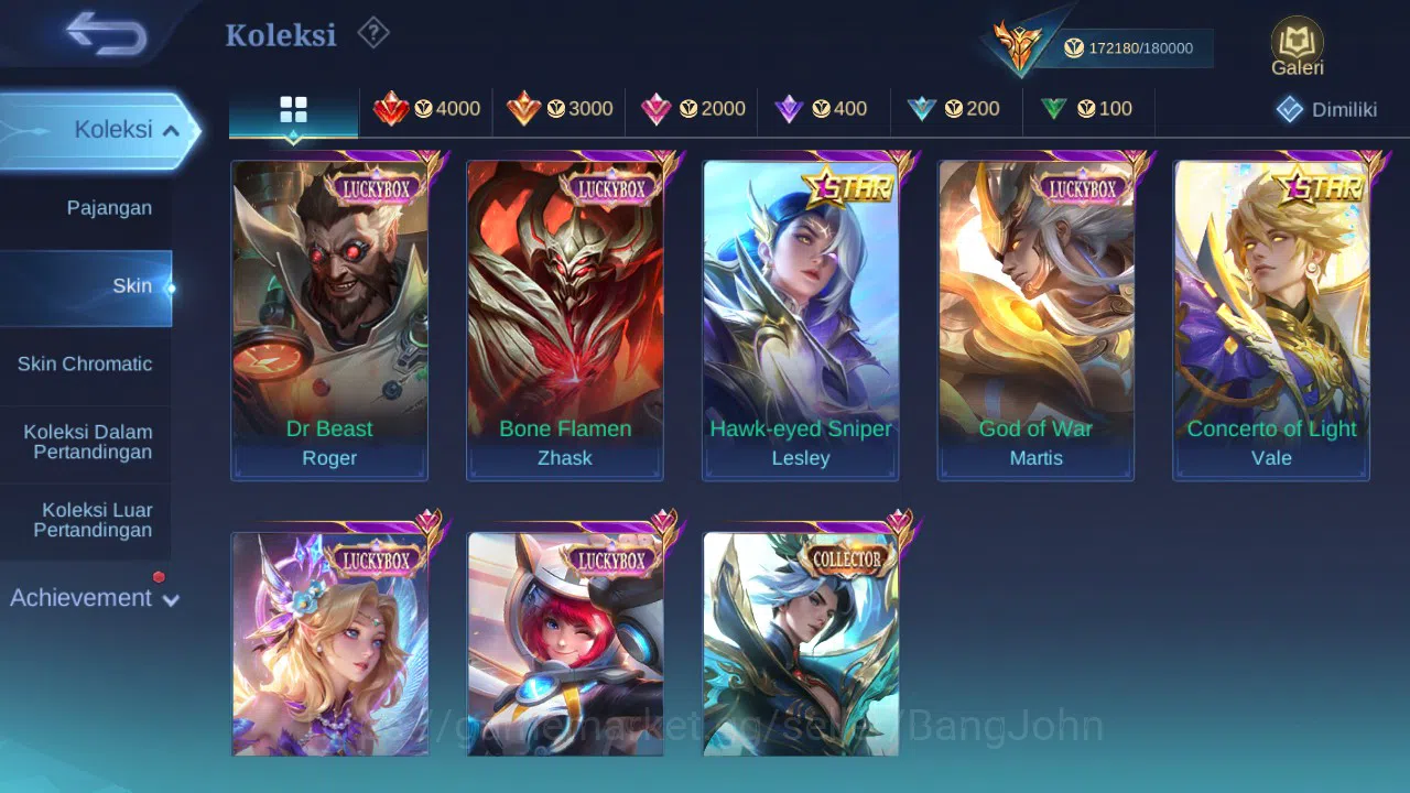 Mobile Legends: Bang Bang Accounts Hero 132 Skin 491 | Legend Franco, Freya | EXO Hay image 6