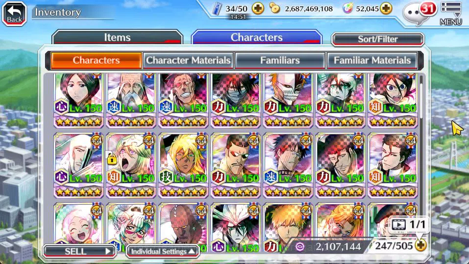 Bleach: Brave Souls Accounts [GBL]52k Orb|10th[Rukia,Ichigo],9th[Kenpachi,Ichig image 10