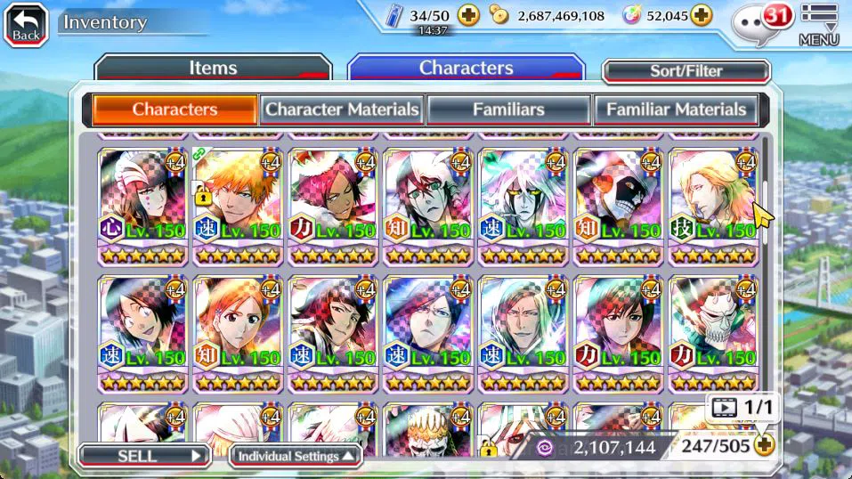 Bleach: Brave Souls Accounts [GBL]52k Orb|10th[Rukia,Ichigo],9th[Kenpachi,Ichig image 12