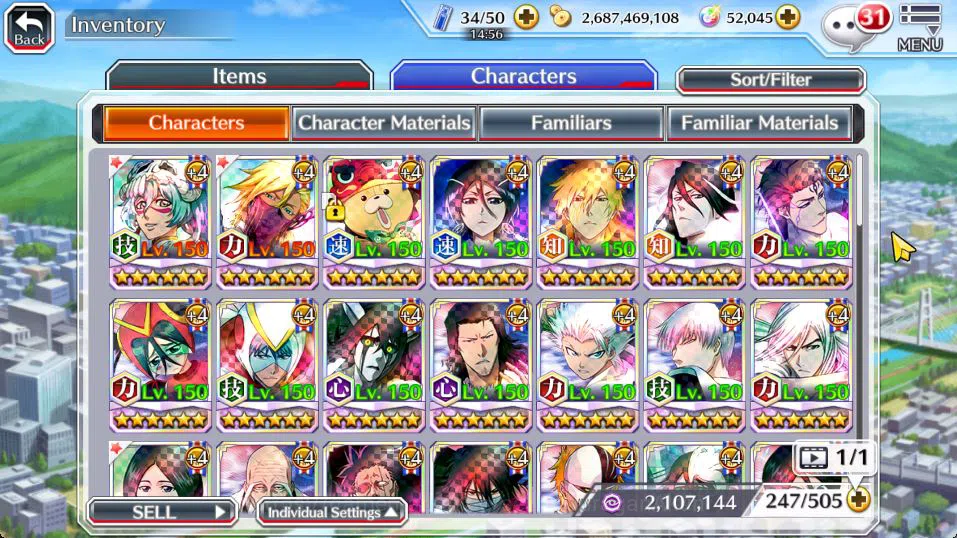 Bleach: Brave Souls Accounts [GBL]52k Orb|10th[Rukia,Ichigo],9th[Kenpachi,Ichig image 9