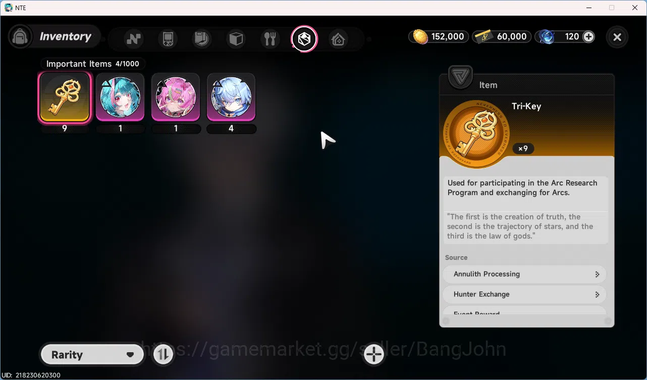 Neverness to Everness Accounts EU | Starter Lvl3 | 1 S Char Nanally Skin + 4 A ch image 2
