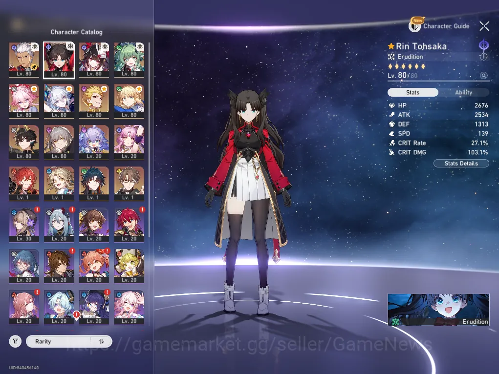 Honkai Star Rail Accounts Mid Game Asia|TL 66|11 Limited|1 GCS|1 PremTeam|(Evanescia E1,Rin 1