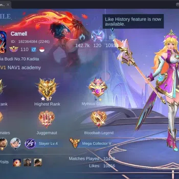 Mobile Legends: Bang Bang Accounts Collector Global |Hero 133|Skin 496|Mega|Legend Franco,Johnson|Naruto Suyou|SS Libra