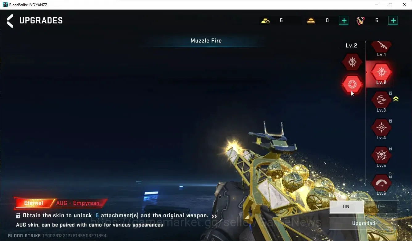 Blood Strike Accounts ASIA|ETERNAL Lv2 AUG-Empyrean+Collab BLEACH Byakuy image 10