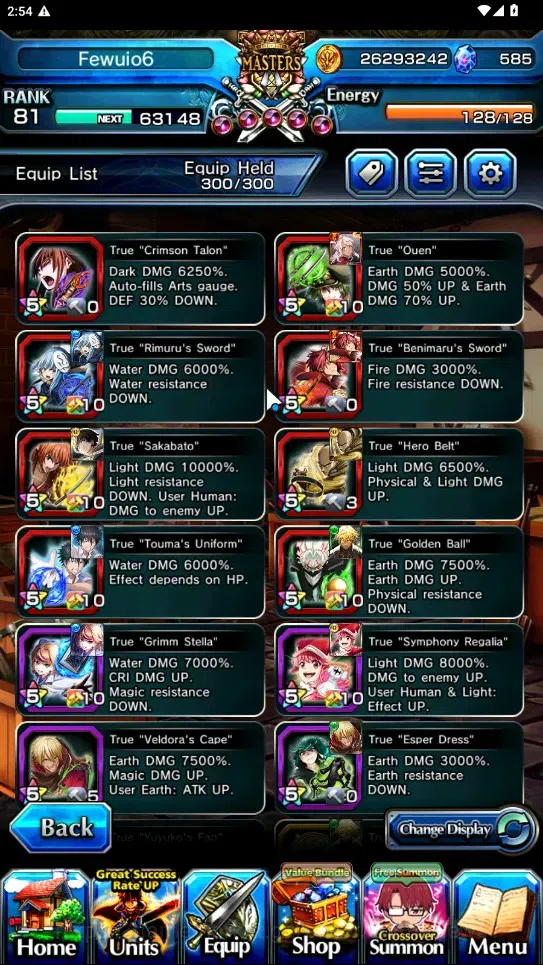 Grand Summoners Accounts Global|Rank 81|585 cc|14 Ascend 5 TW|(Touma Kamijo image 5