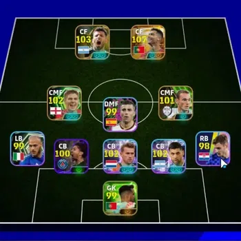 eFootball Accounts Legends & Iconic Players Android|Big Time Cristiano Ronaldo|5 Epic S.Aguero,S.Gerrard|9 Show Time