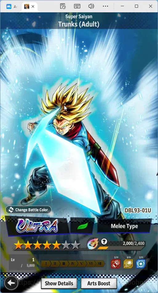 Dragon Ball Legends Accounts Global |Lvl 147|4.6M Total Power|217 CC|2 LR|4 UL| image 12