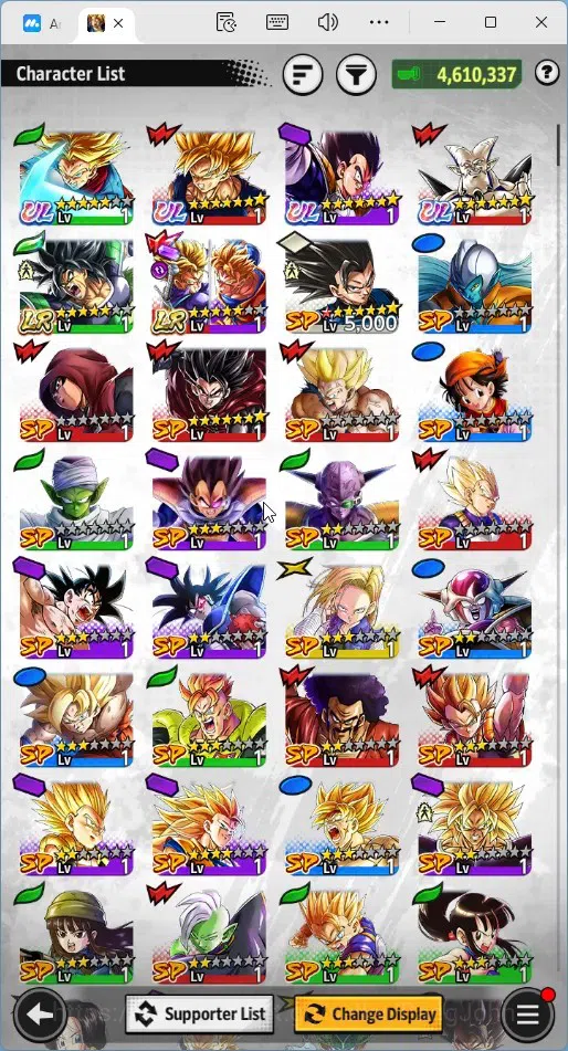 Dragon Ball Legends Accounts Global |Lvl 147|4.6M Total Power|217 CC|2 LR|4 UL| image 13