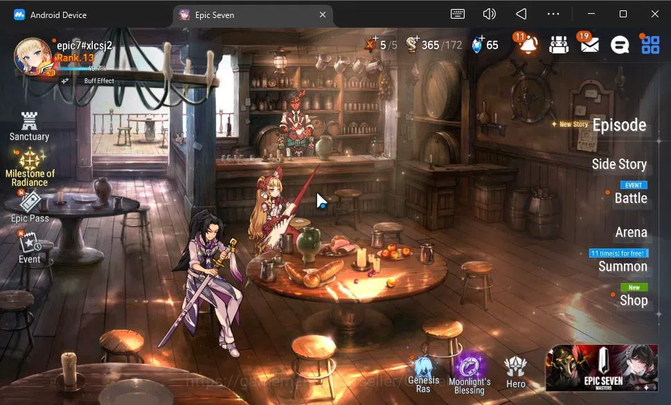 Epic Seven Accounts GLOBAL Unverif|New Era|3 ML(Ruele of Light,S Taeyo image 1