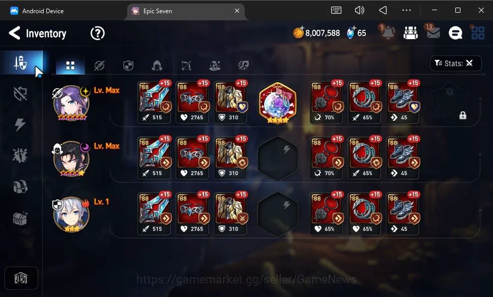 Epic Seven Accounts GLOBAL Unverif|New Era|3 ML(Ruele of Light,S Taeyo image 8