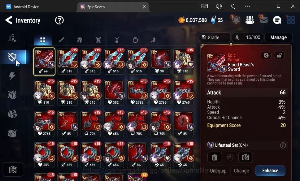Epic Seven Accounts GLOBAL Unverif|New Era|3 ML(Ruele of Light,S Taeyo image 9