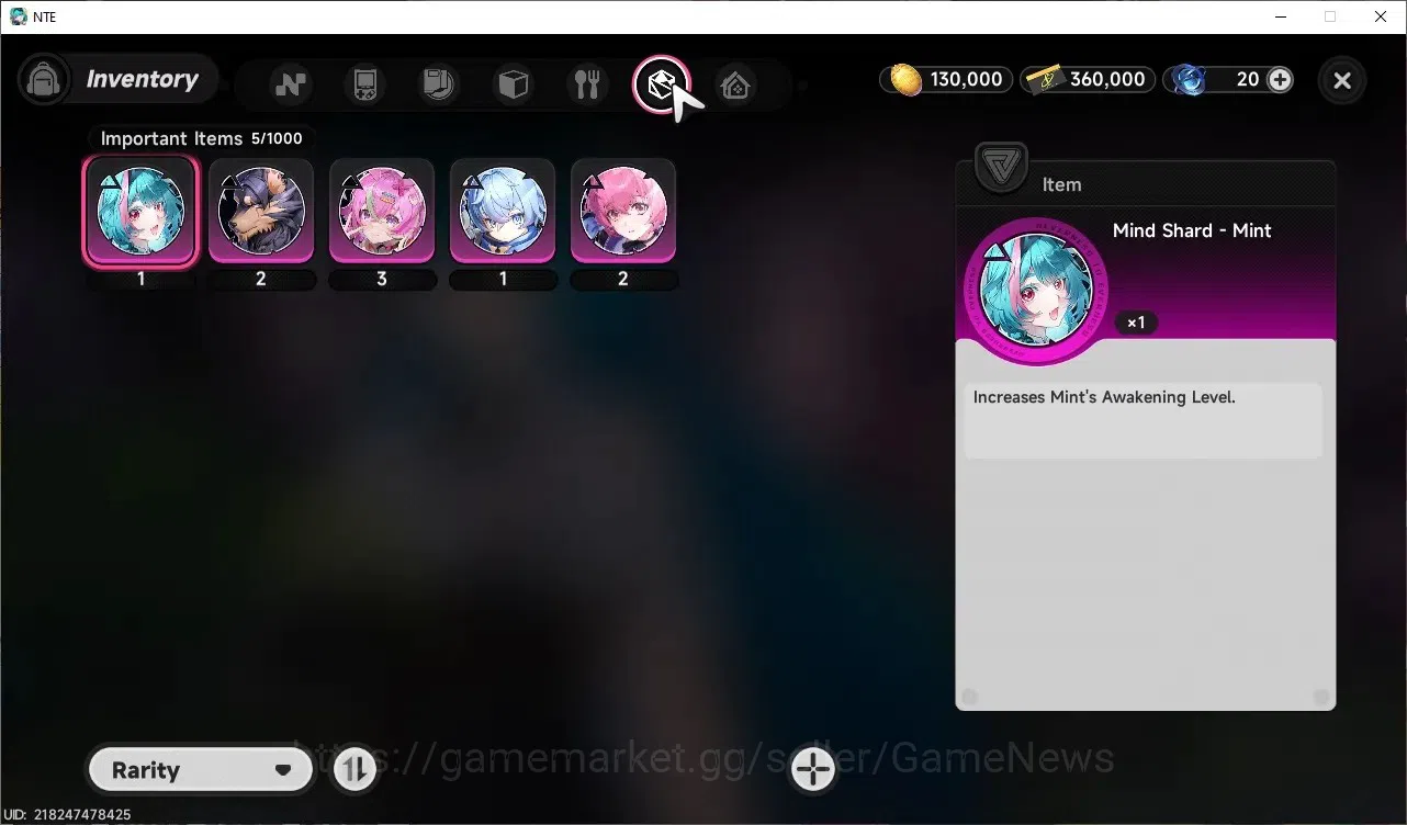 Neverness to Everness Accounts GLOBAL SEA|HL 3|1 SSR| Limited Hotori |2 SSR Selector On|6 SR|1 S Arc|Male MC|NTE1257 7