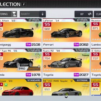 Racing Master Accounts SEA |Lvl 37|6 PL Cars (LaFerrari,RX-7 RS Mugen,AE86 Trueno Initial D,Jesko Attack,Supra