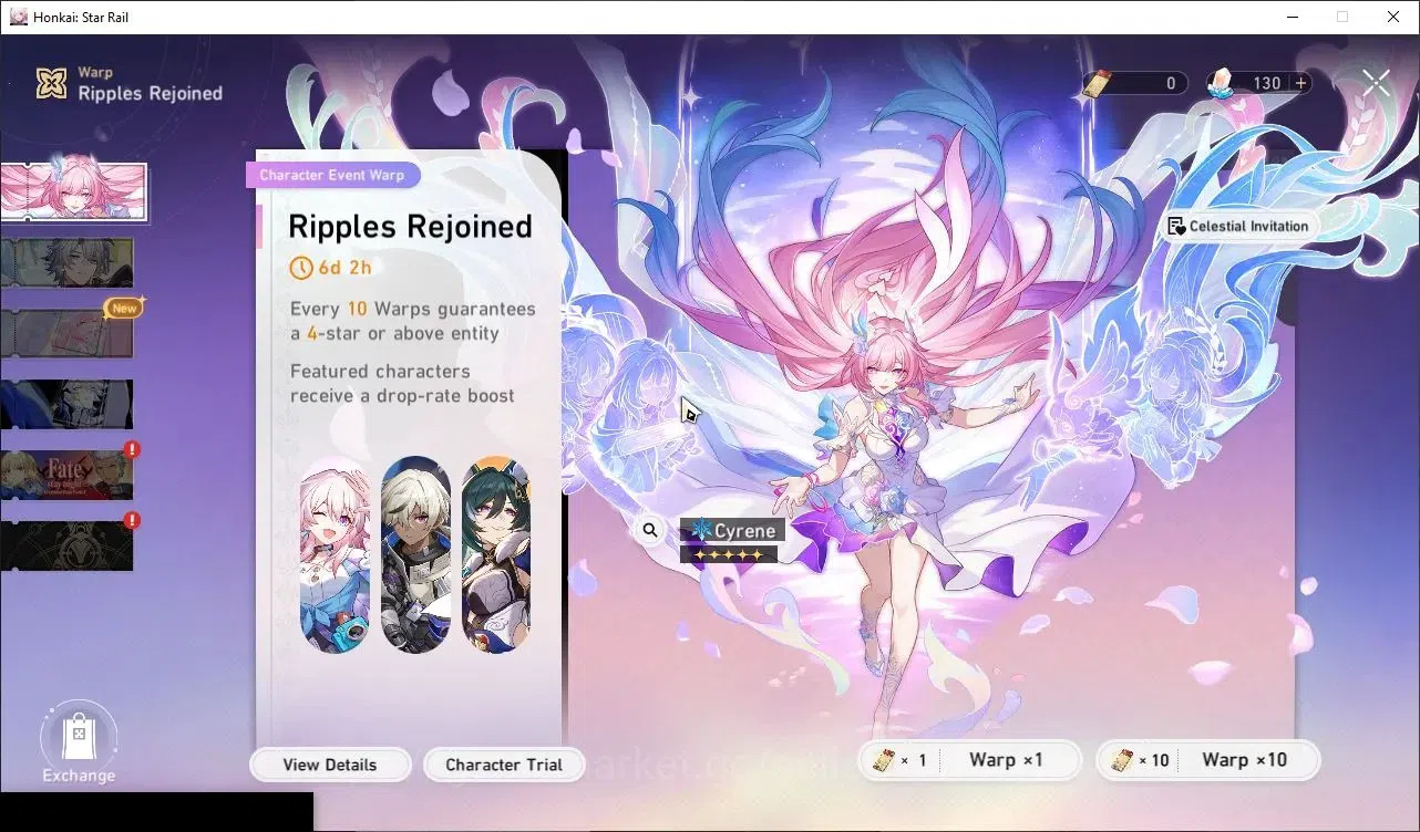 Honkai Star Rail Accounts Others Asia|TL 47|1 Golden Companion|2 Limited|(Phainon)+Sign Sparkle +1 Standard Character|Female 13