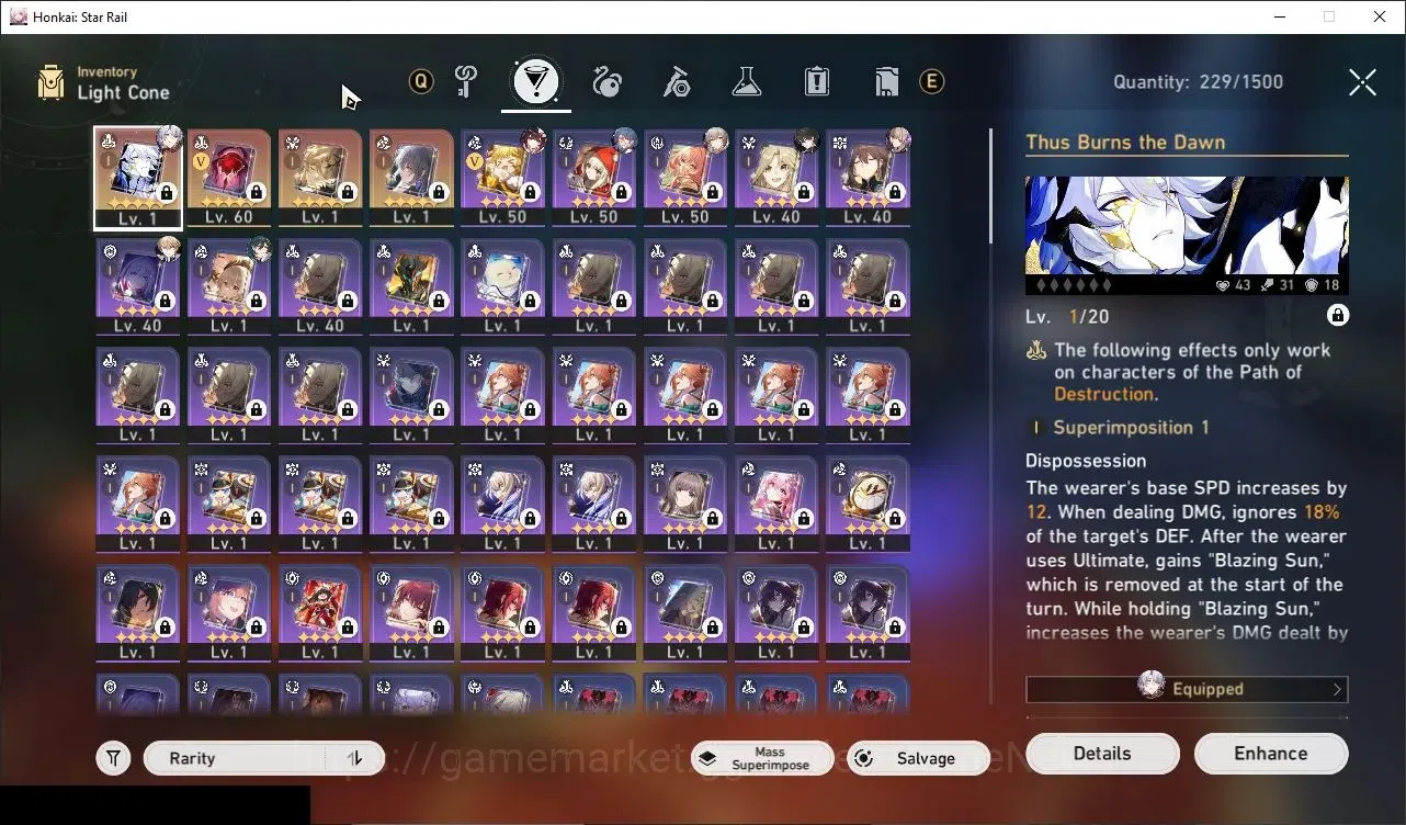 Honkai Star Rail Accounts Others Asia|TL 47|1 Golden Companion|2 Limited|(Phainon)+Sign Sparkle +1 Standard Character|Female 5
