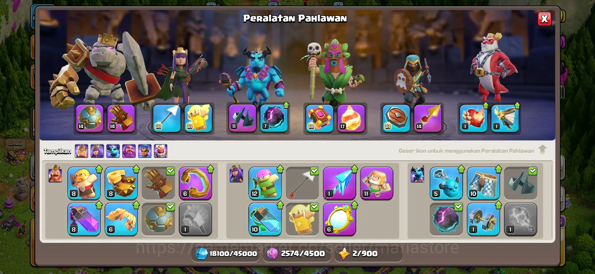 Clash of Clans Accounts TH15 Witch Global Rank 48! Lvl 202 with AQ88, BK82 image 13