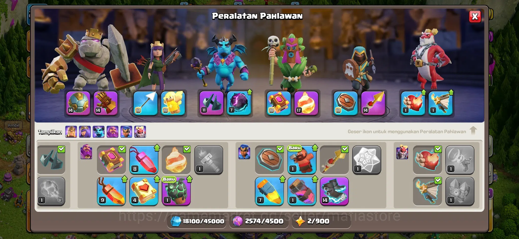 Clash of Clans Accounts TH15 Witch Global Rank 48! Lvl 202 with AQ88, BK82 image 14