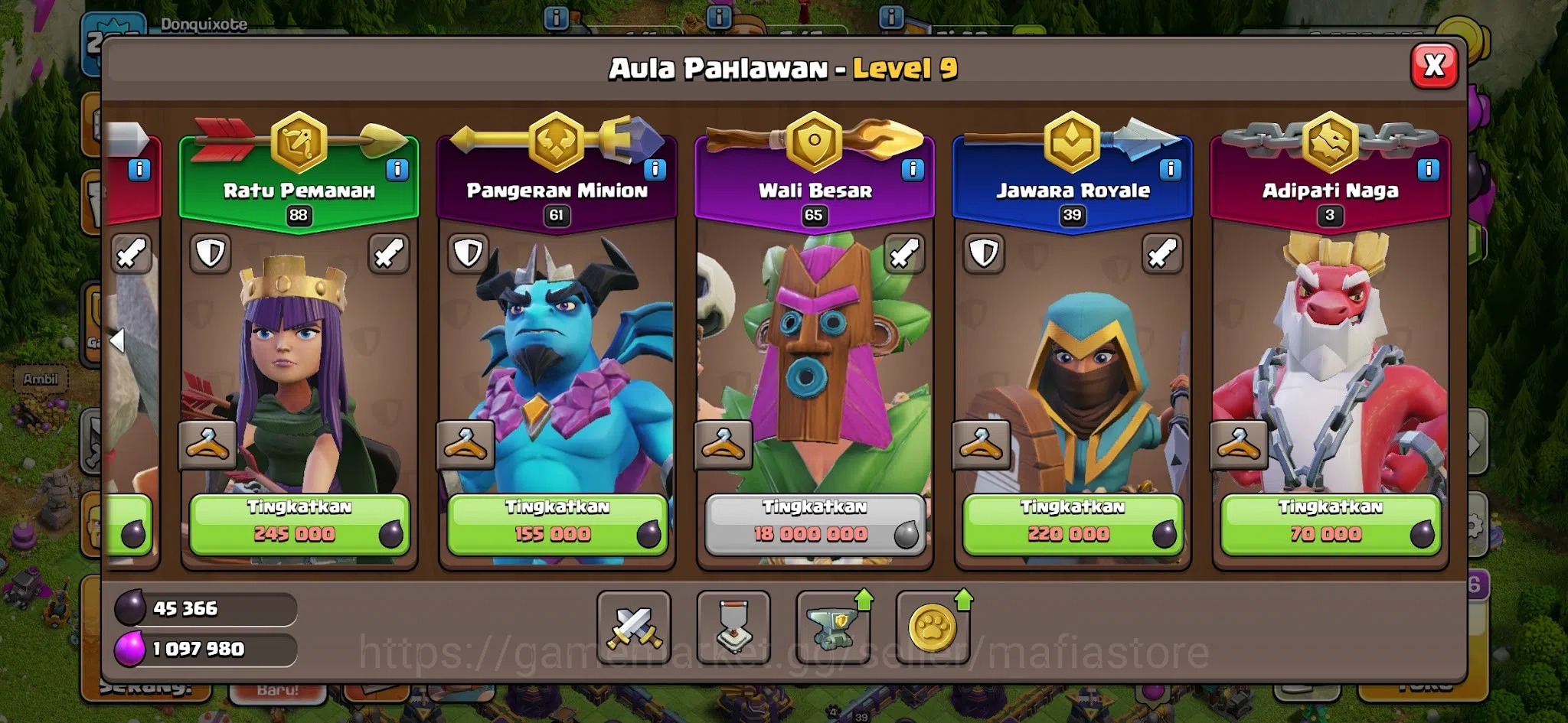 Clash of Clans Accounts TH15 Witch Global Rank 48! Lvl 202 with AQ88, BK82 image 6