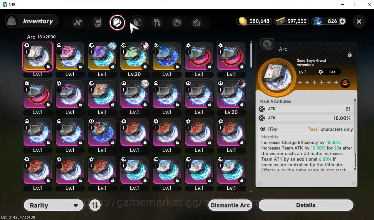 Neverness to Everness Accounts GLOBAL SEA|HL 11|TL 7|7 SSR 3 Limit[Lacrimosa+Sign image 10