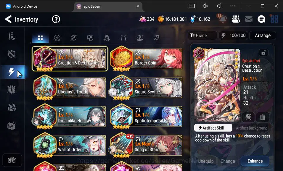 Epic Seven Accounts GLOBAL Unverif|New Era|10 ML(Salome,BArunka,LOTSca image 13