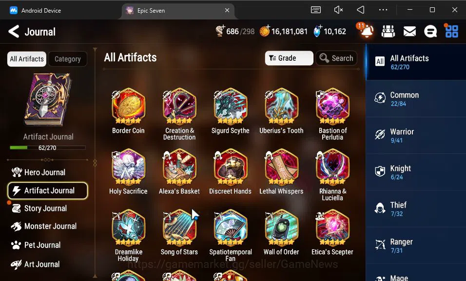 Epic Seven Accounts GLOBAL Unverif|New Era|10 ML(Salome,BArunka,LOTSca image 17