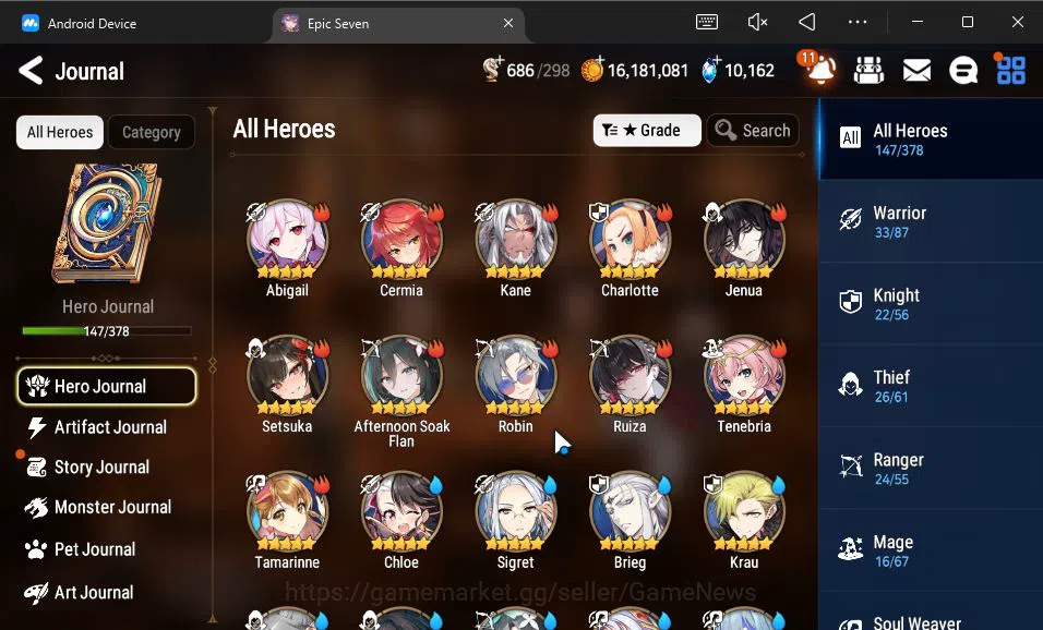 Epic Seven Accounts GLOBAL Unverif|New Era|10 ML(Salome,BArunka,LOTSca image 20
