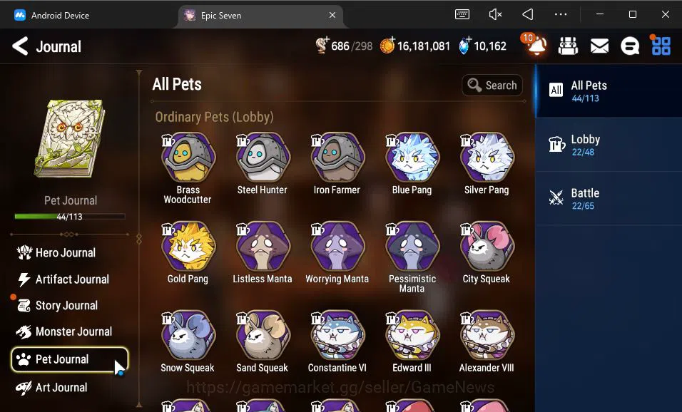 Epic Seven Accounts GLOBAL Unverif|New Era|10 ML(Salome,BArunka,LOTSca image 3