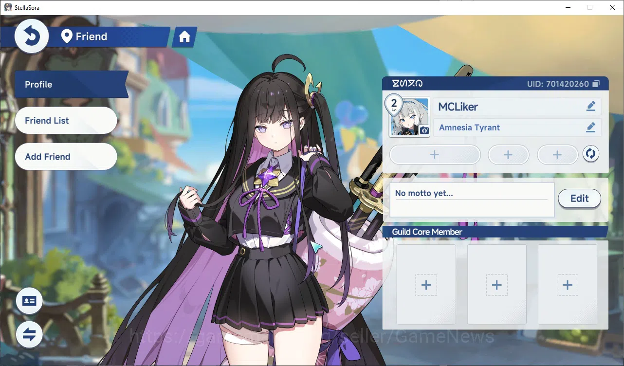 Stella Sora Accounts GLOBAL | Fresh Starter Lv 2 + 2 SSR | Chitose , Minova T1 | Story 1-1 |Selector ON | Log Yostar | Check 2