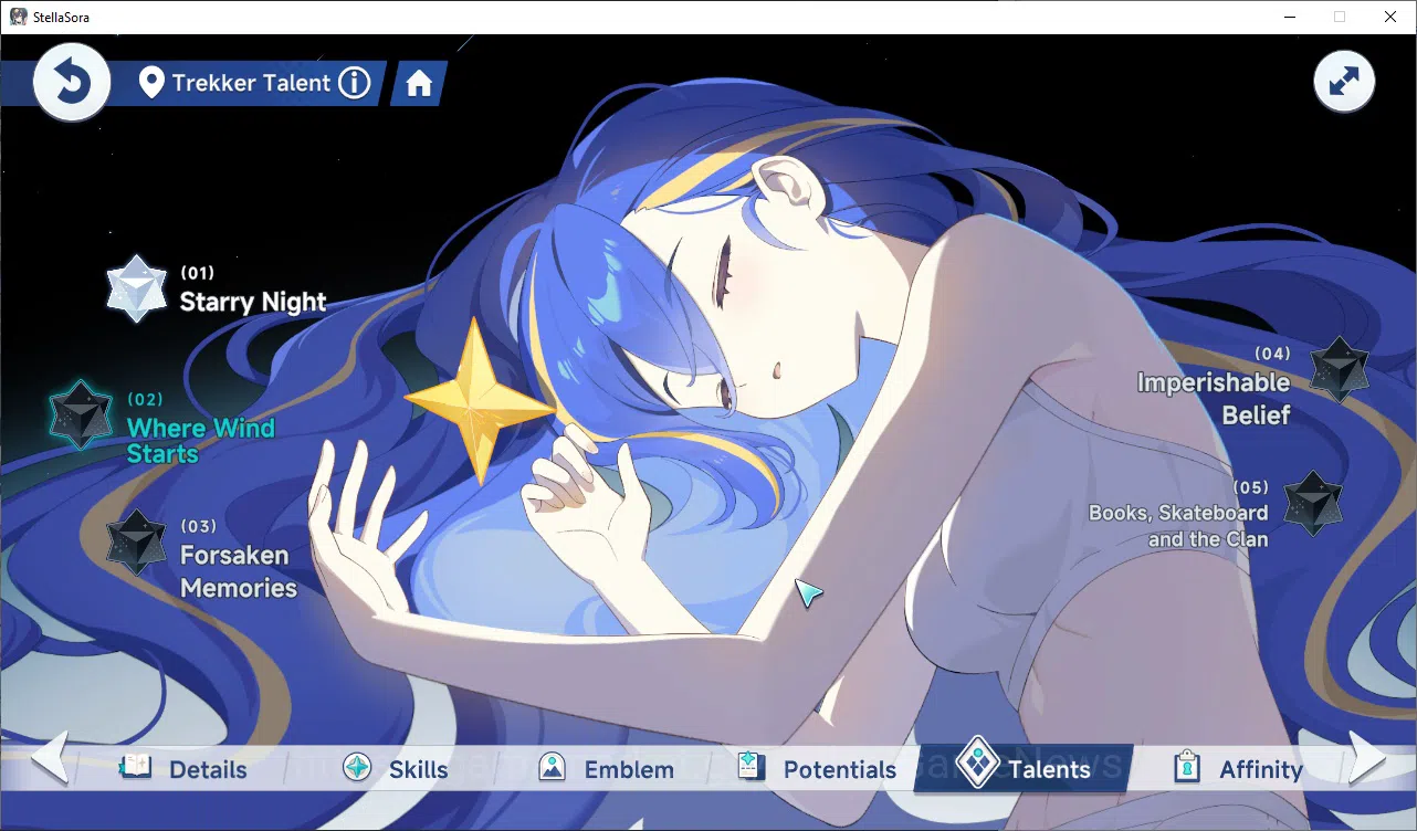 Stella Sora Accounts GLOBAL | Fresh Starter Lv 2 + 2 SSR | Chitose , Minova T1 | Story 1-1 |Selector ON | Log Yostar | Check 5