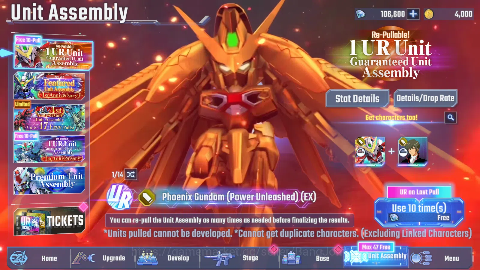 SD Gundam G Generation ETERNAL Accounts Global Rank 1 | FreshStory | 100+K Diamond, Select image 6