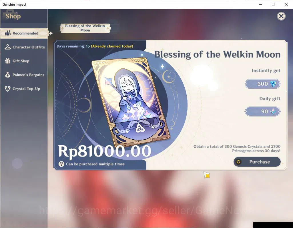 Genshin Impact Accounts ASIA|AR 56|5 Limited+6(*5Weapon)|(Varka,Mavuika,Ar image 12