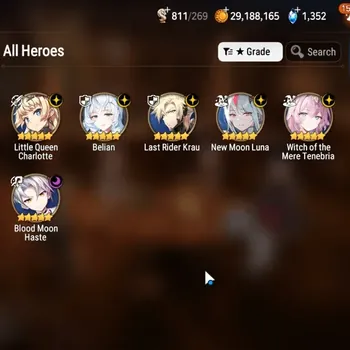 Epic Seven Accounts High-End GLOBAL UnVerif|New Era|6 ML(Belian,NM Luna,WM Tenebria,Etc)+Estelle,Lidica,Ivana,Etc|POH+Bless