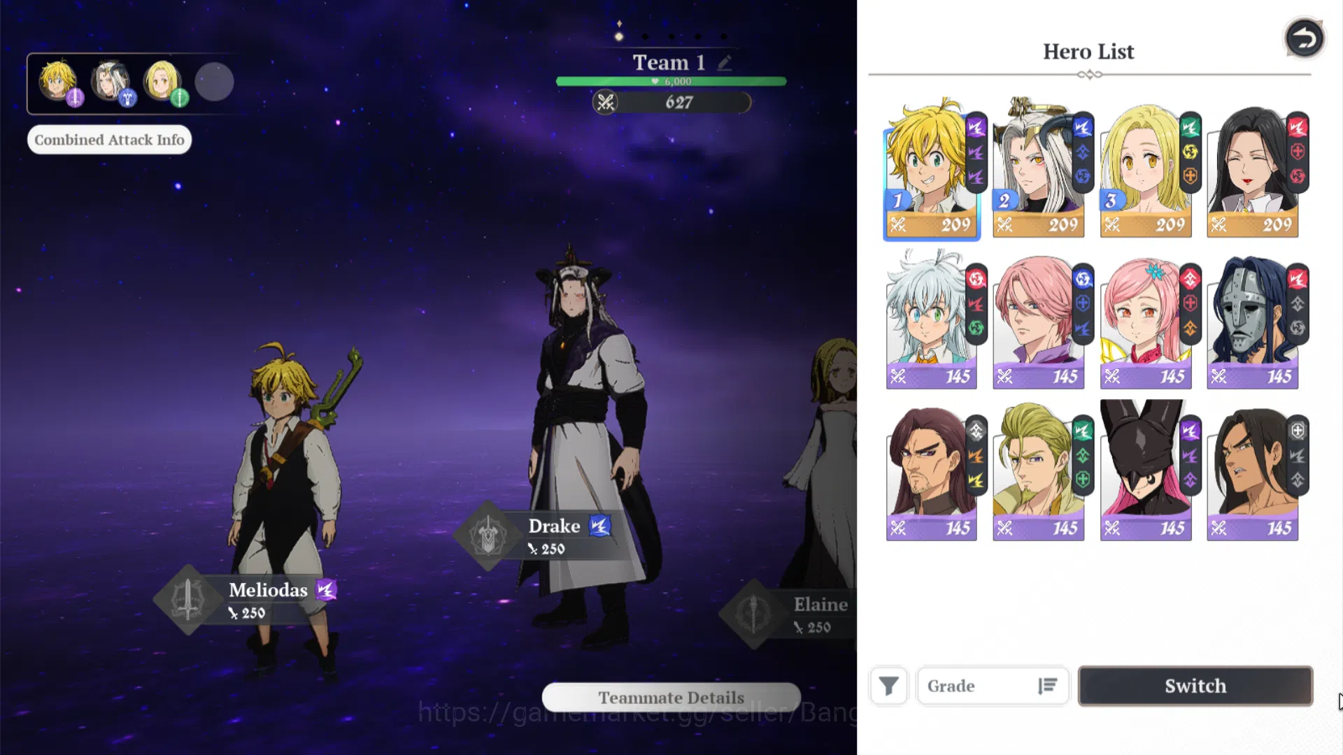 The Seven Deadly Sins: Origin Accounts EUROPE|Fresh Starter Lvl 2|4 SSR|Meliodas, Drake,  image 2