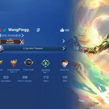 Honor of Kings Accounts Rare Skin Global Hero 112 Skin 131: Flawless Li Bai, LOM Augran, Legend Yao, KIC Luna, KIC Jing