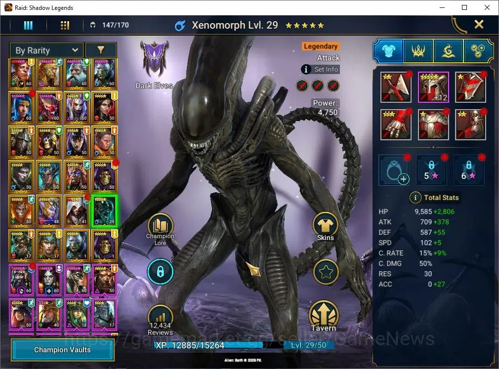 Raid: Shadow Legends Accounts Lv54 826K Power|24 Legend(GNUT,Wixwell,Cardiel,Nin image 11