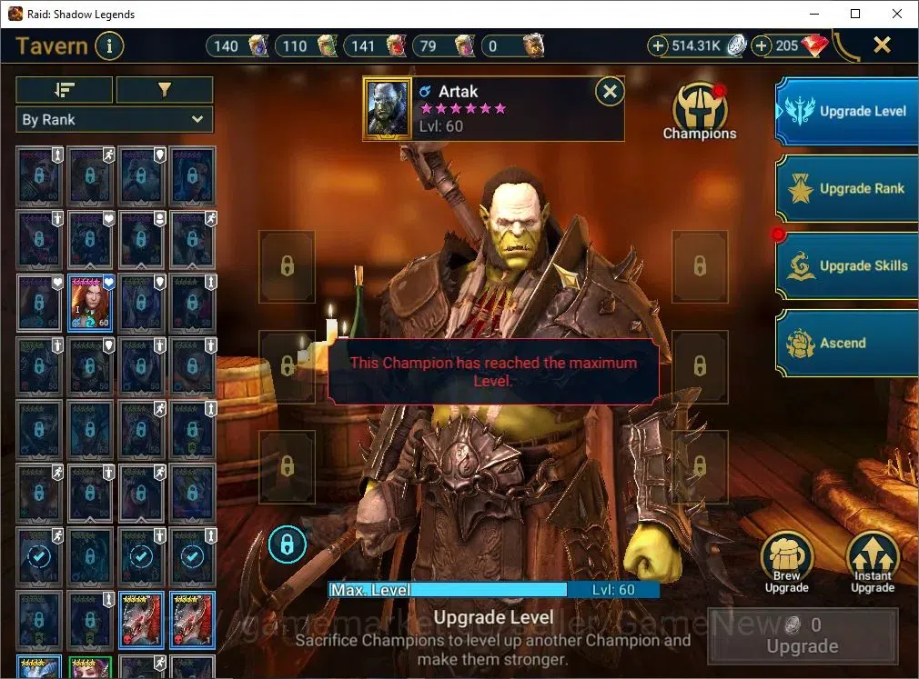 Raid: Shadow Legends Accounts Lv54 826K Power|24 Legend(GNUT,Wixwell,Cardiel,Nin image 19