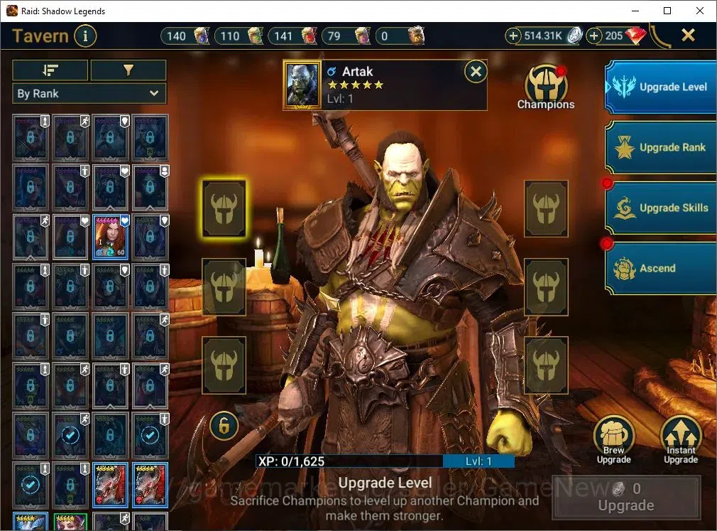 Raid: Shadow Legends Accounts Lv54 826K Power|24 Legend(GNUT,Wixwell,Cardiel,Nin image 20