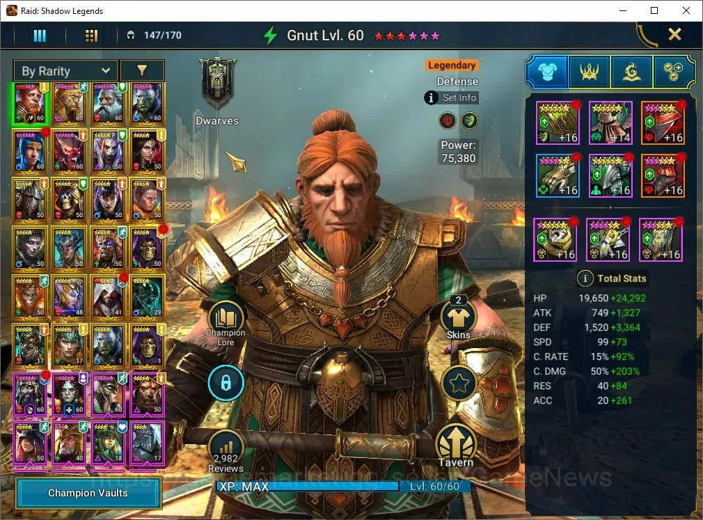 Raid: Shadow Legends Accounts Lv54 826K Power|24 Legend(GNUT,Wixwell,Cardiel,Nin image 3