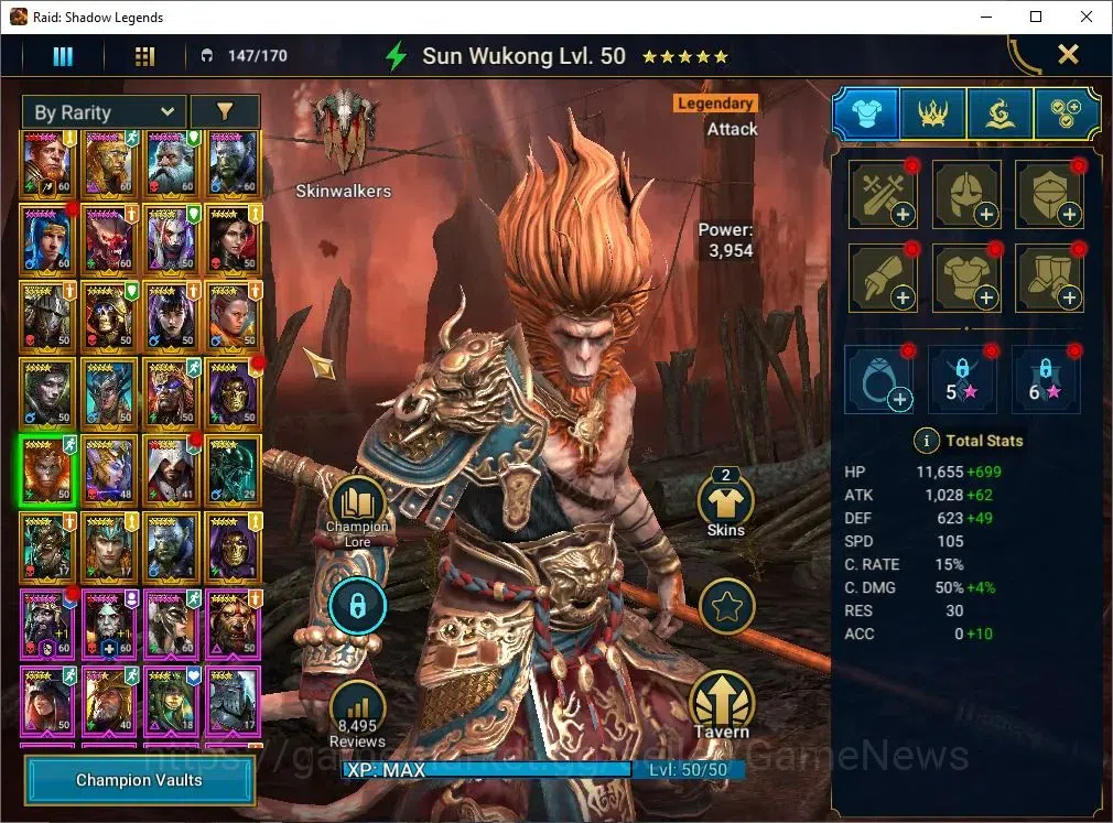 Raid: Shadow Legends Accounts Lv54 826K Power|24 Legend(GNUT,Wixwell,Cardiel,Nin image 8