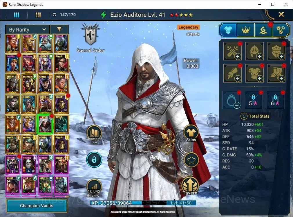 Raid: Shadow Legends Accounts Lv54 826K Power|24 Legend(GNUT,Wixwell,Cardiel,Nin image 9