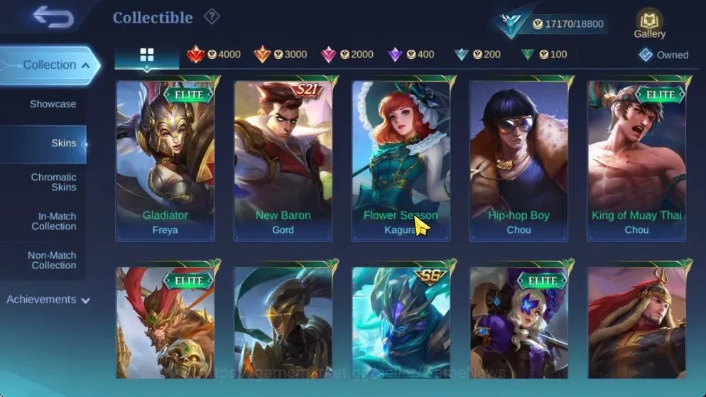 Mobile Legends: Bang Bang Accounts Hero 97|Skin 110|Saber Johnson,Epic Gusion,Mythic2 image 10