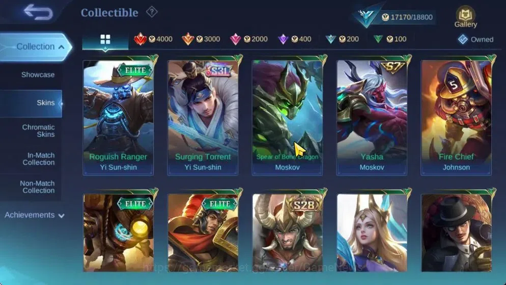 Mobile Legends: Bang Bang Accounts Hero 97|Skin 110|Saber Johnson,Epic Gusion,Mythic2 image 11