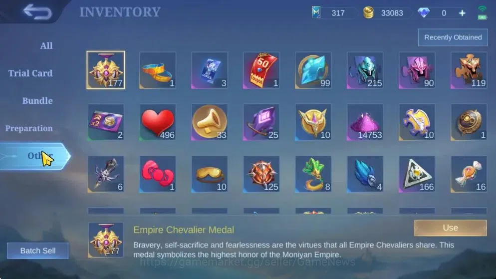 Mobile Legends: Bang Bang Accounts Hero 97|Skin 110|Saber Johnson,Epic Gusion,Mythic2 image 20