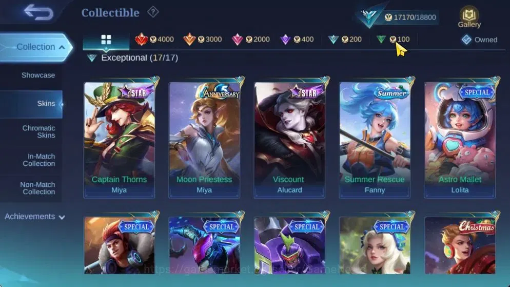 Mobile Legends: Bang Bang Accounts Hero 97|Skin 110|Saber Johnson,Epic Gusion,Mythic2 image 6