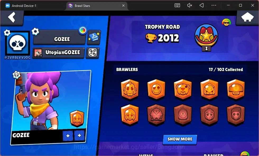 Brawl Stars Accounts Android | 2012 Thropy|17 Brawler|1 Max Hypercharge image 12