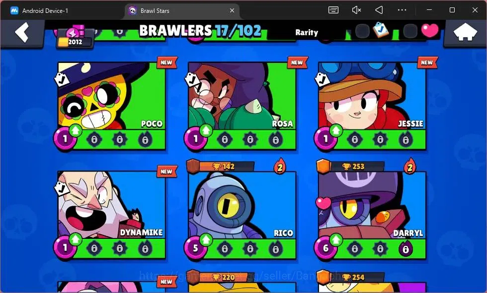 Brawl Stars Accounts Android | 2012 Thropy|17 Brawler|1 Max Hypercharge image 8