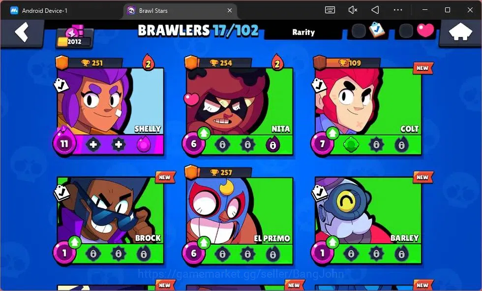 Brawl Stars Accounts Android | 2012 Thropy|17 Brawler|1 Max Hypercharge image 9