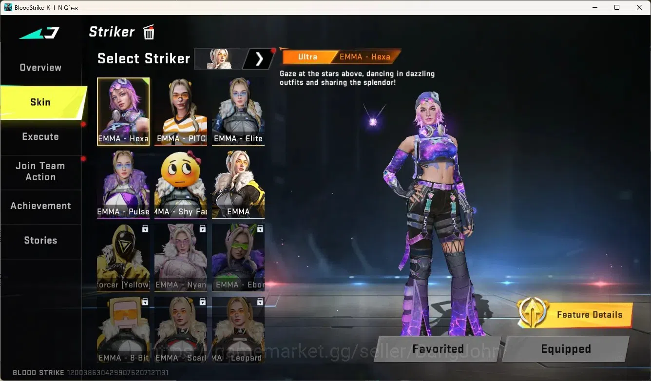 Blood Strike Accounts High-End ASIA |1 Evo Gun:Scar-Stellar|4 Eternal Gun|5 Limited Gun|Evo Fal-Eevolved|Ultra Melee 17